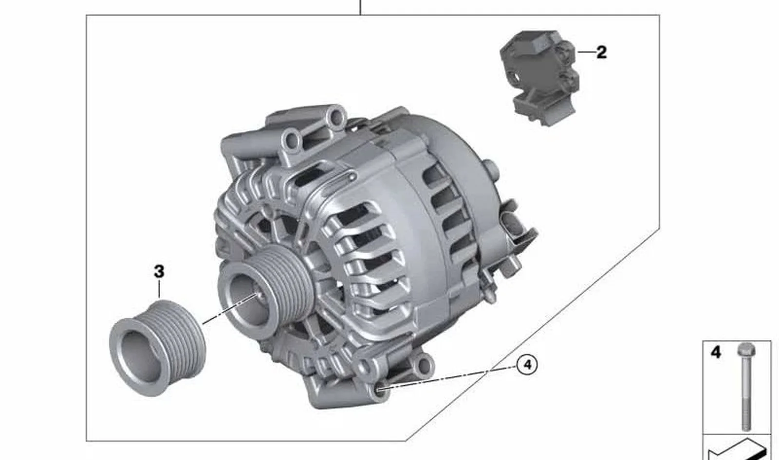 BMW E60 E61 E63 E64… Alternatör Konjektörü 12317561939