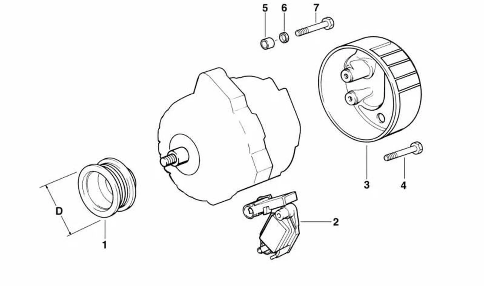 BMW E46 E53 E60 E61… Alternatör Kasnağı 12317789982
