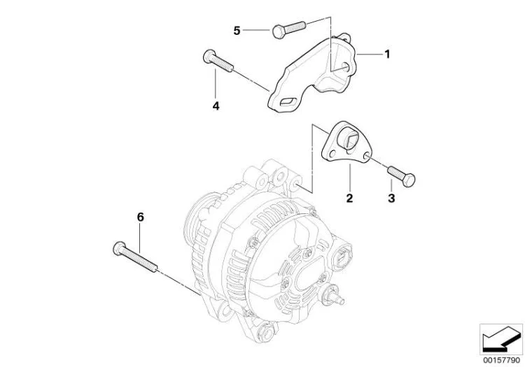 BMW MINI R50 Alternatör Destek Köşebendi 12317790876