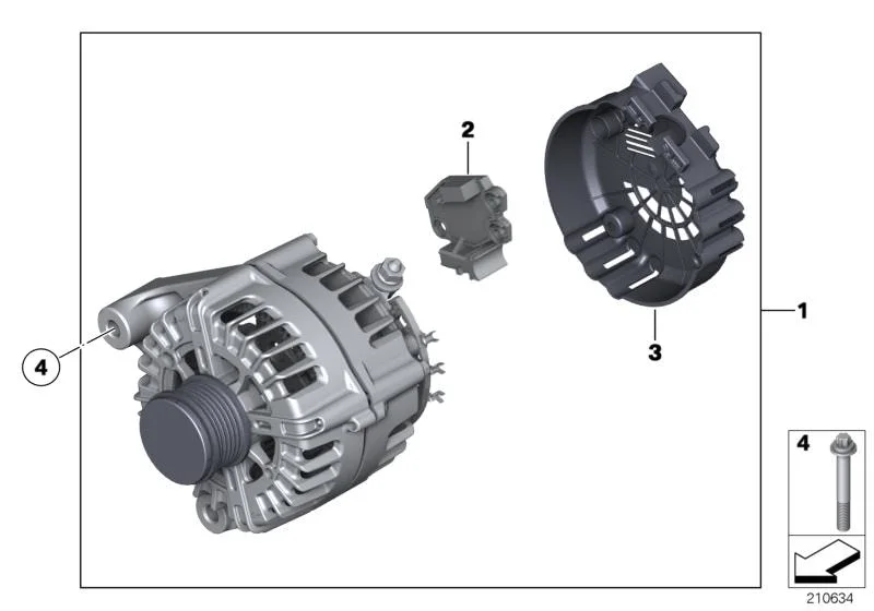 BMW E84 E90 E91 E92… Alternatör Koruma Kapağı 12318510916