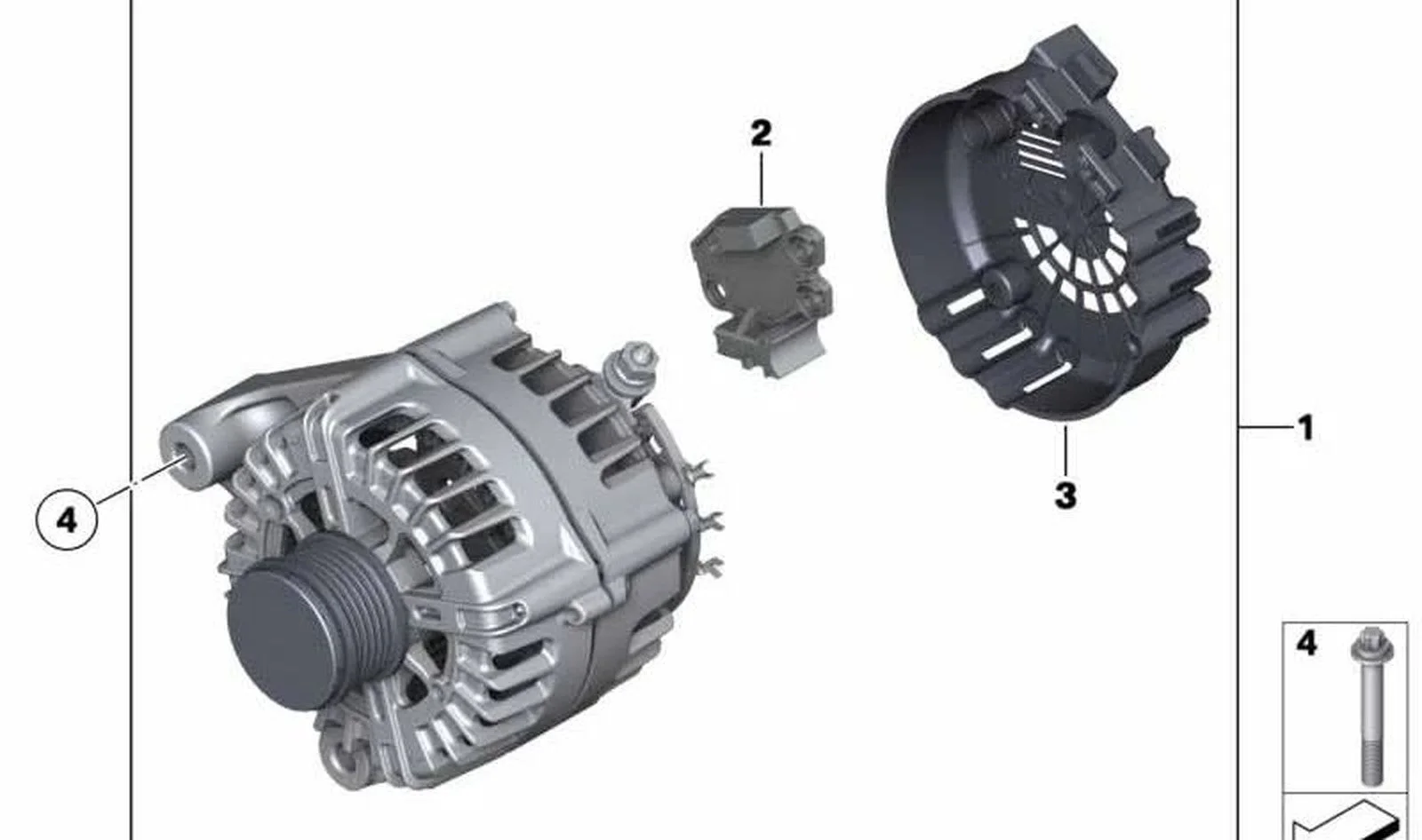 BMW E84 E90 E91 E92… Alternatör Koruma Kapağı 12318510916