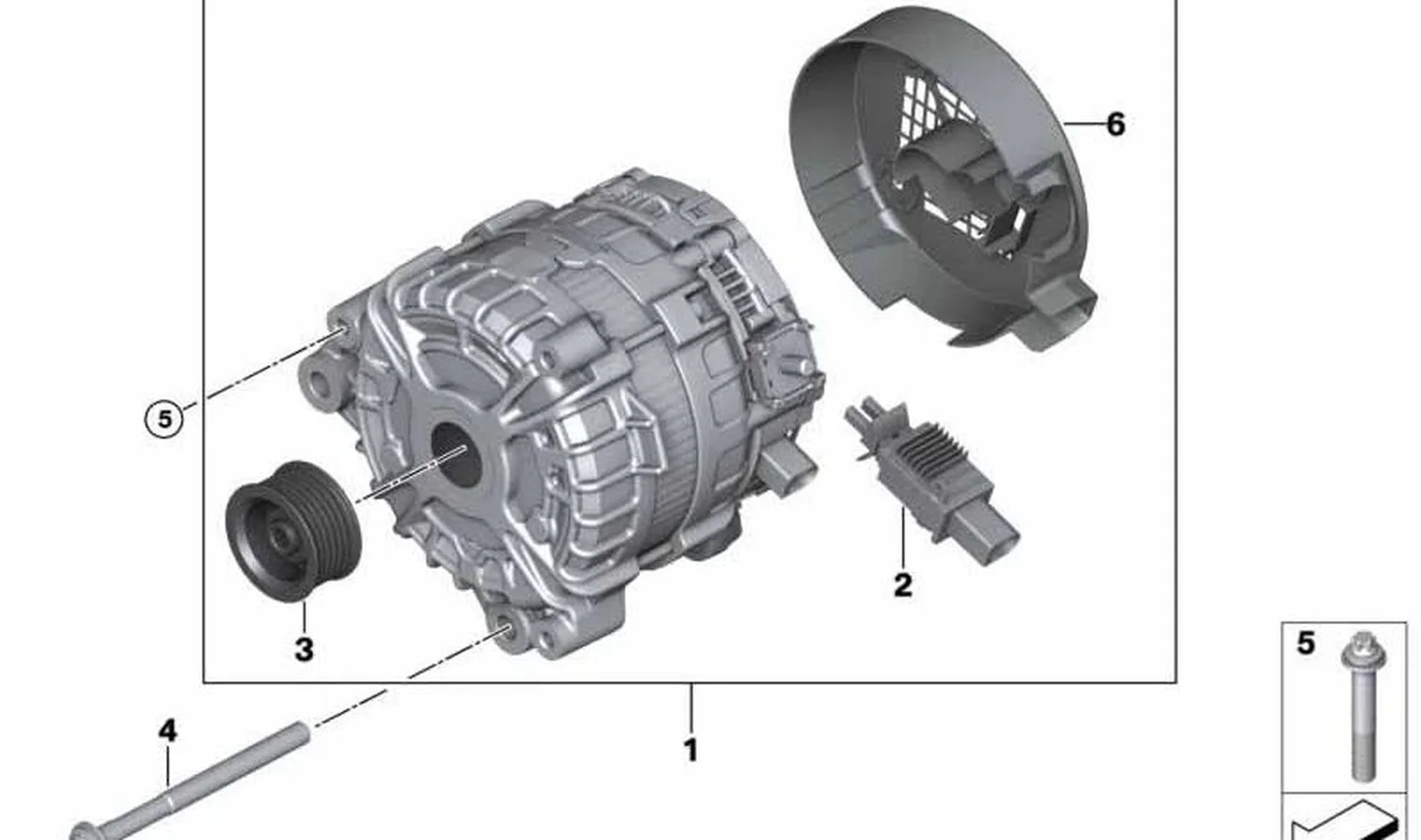 BMW F22 F23 F30 F97… Alternatör Kasnağı 12318629984