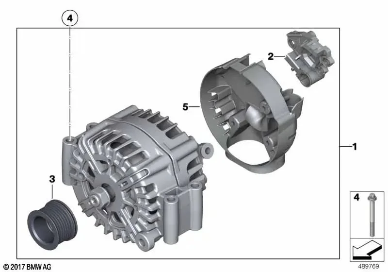 BMW F90 G05 G07 G11… Alternatör Regülatörü 12318636419