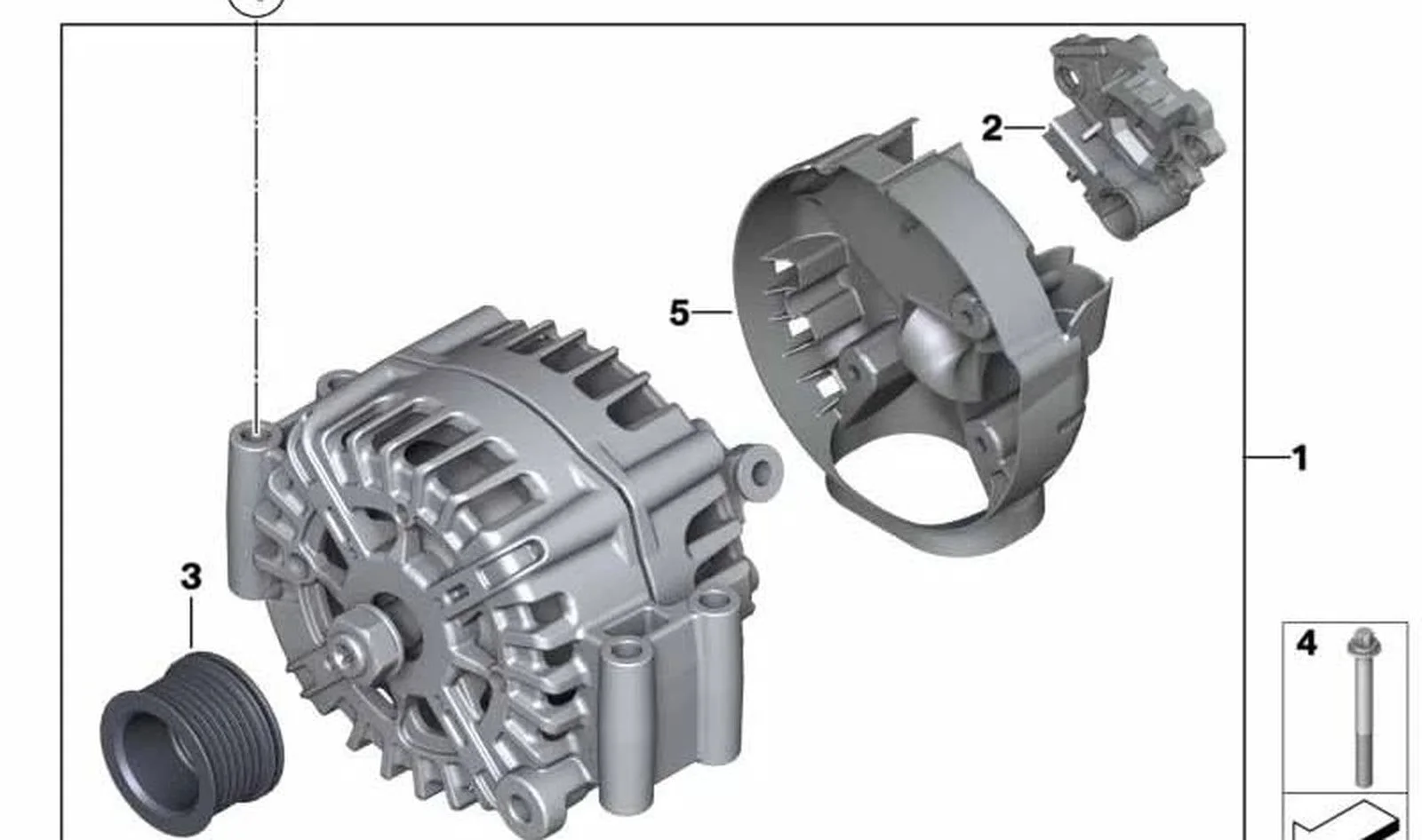 BMW F16 G05 G06 G07… Alternatör Kasnağı 12318636420