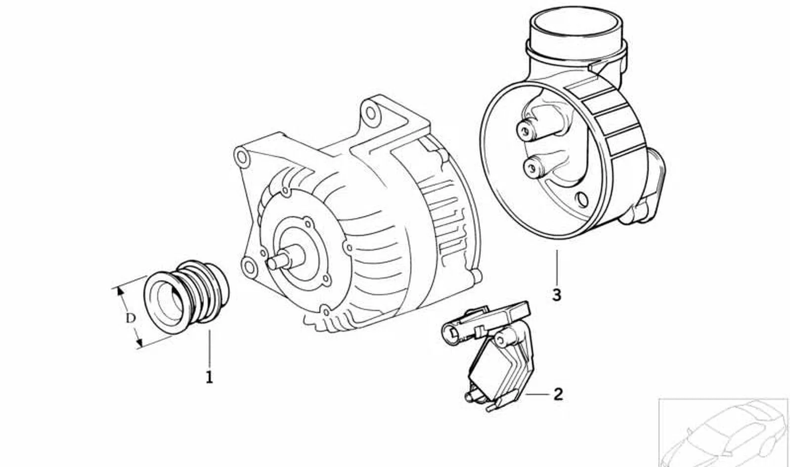 BMW E30 E31 E32 E34… Alternatör Voltaj Regülatörü 12321739435