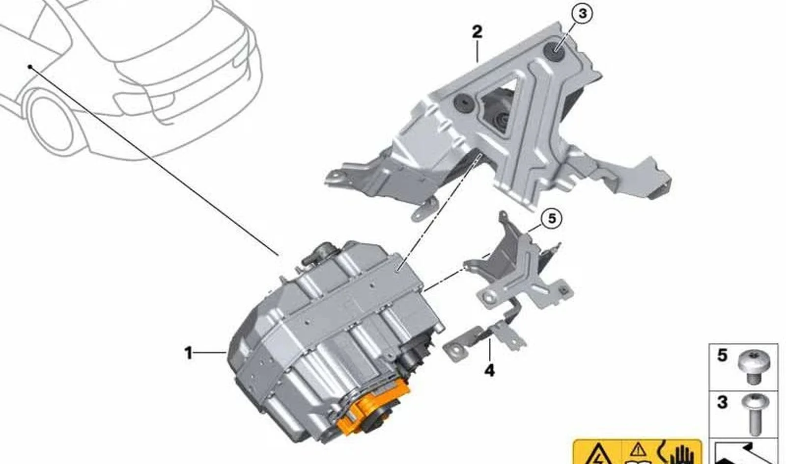 BMW 3 Serisi F30 Elektrik Makinesi Kontrol Ünitesi 12368742493