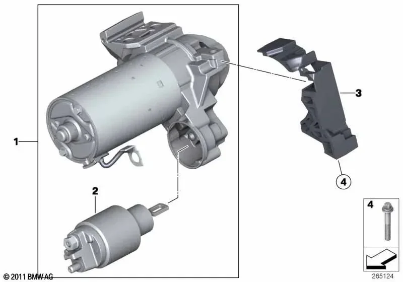 BMW E60 E61 E70 E71… Marş Motoru Koruma Tapası 12418573394