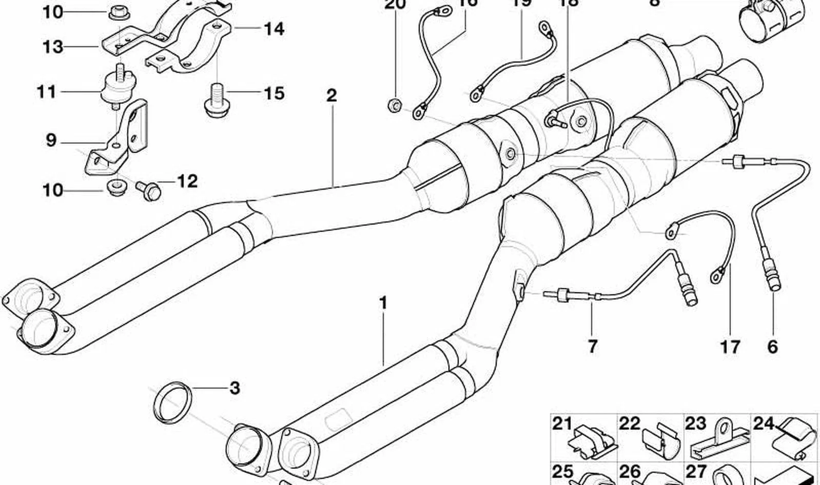 BMW 7 Serisi E38 Altıgen Flanşlı Somun M6 12427500273