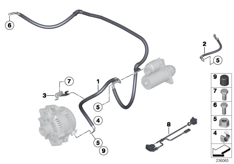 BMW Z4 E89 Şase Kablosu 12427583740