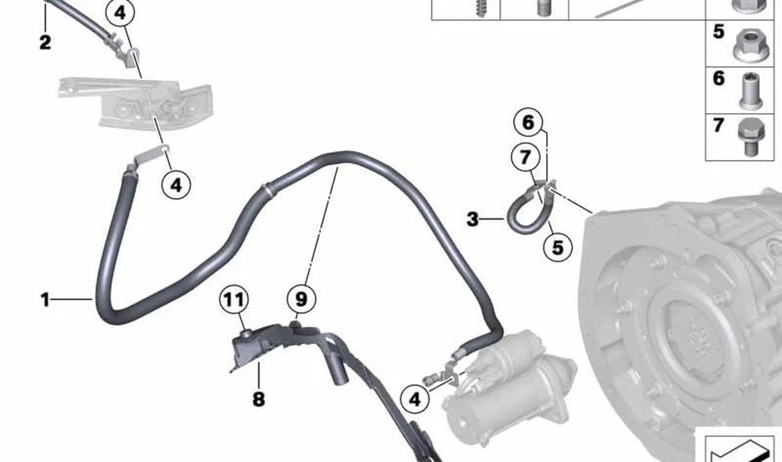 BMW F20 F21 F22 F23… Elektrik Bağlantı Kablosu 12428616810