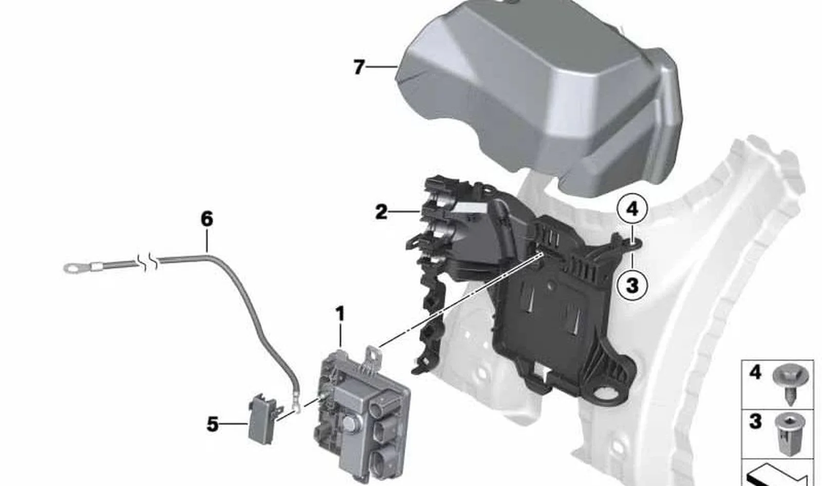 BMW F20 F21 F30 F31… Güç Dağıtım Modülü Besleme Kablosu 12428636556