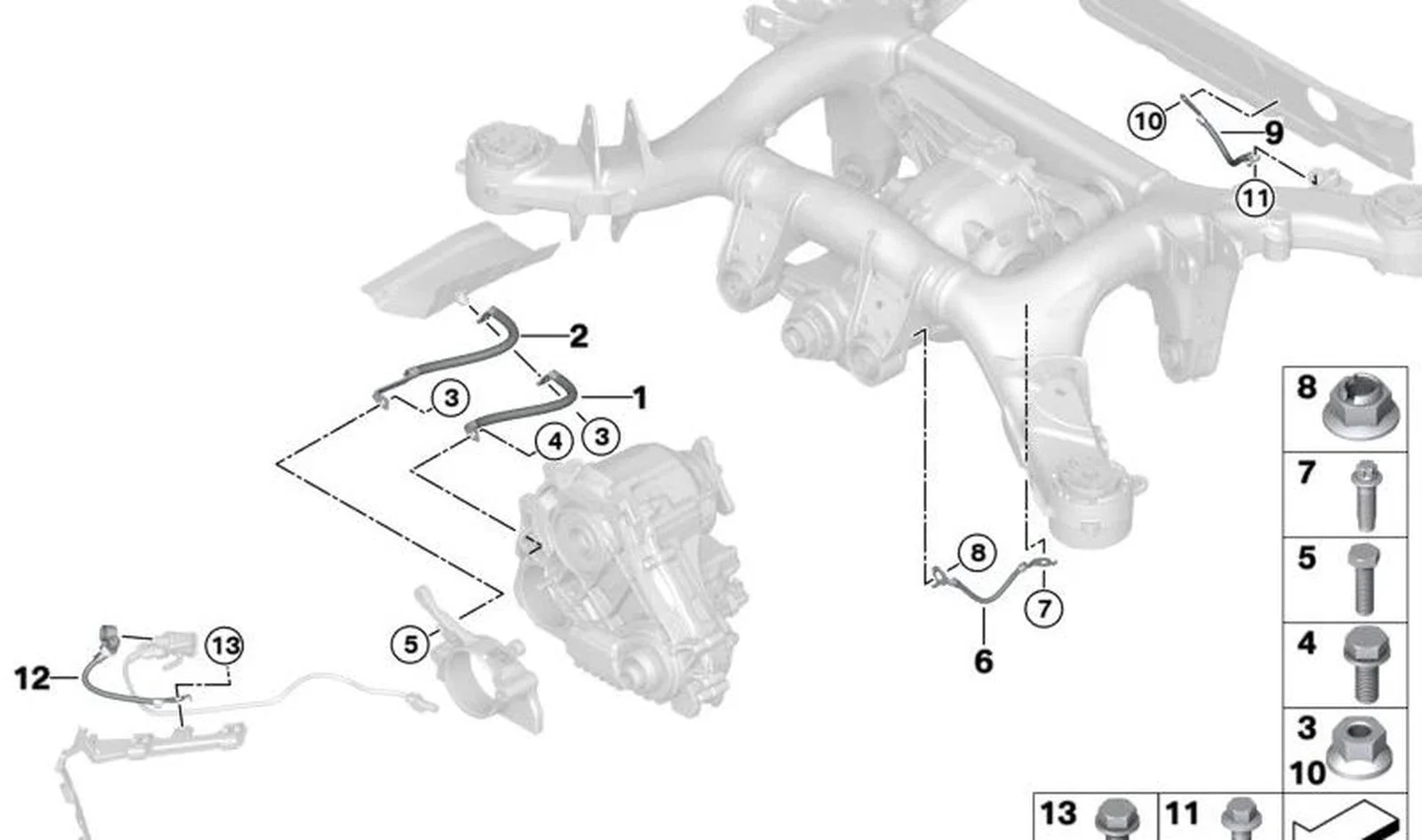 BMW G20 G22 Elektrik Şase Kablosu 12429846084