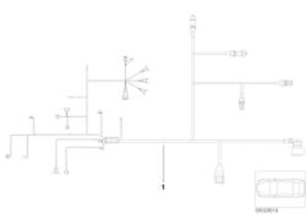 BMW 3 Serisi E36 Motor Ana Kablo Demeti 12511438519