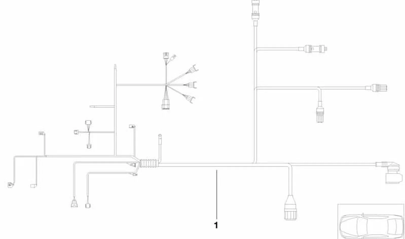 BMW 3 Serisi E36 Motor Ana Kablo Demeti 12511438519