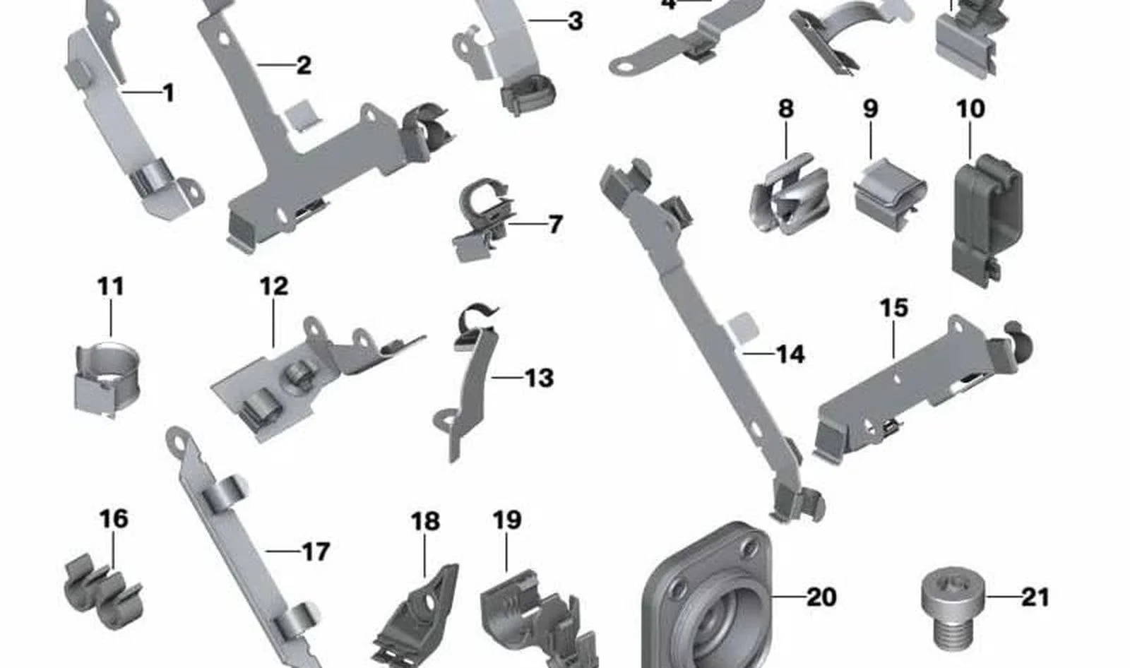 BMW E53 E60 E61 E63… Motor Kablo Demeti Braketi 12517542933