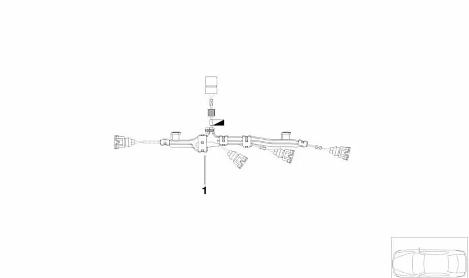 BMW E53 E60 E61 E63… Enjektör Kablo Demeti 12517549051
