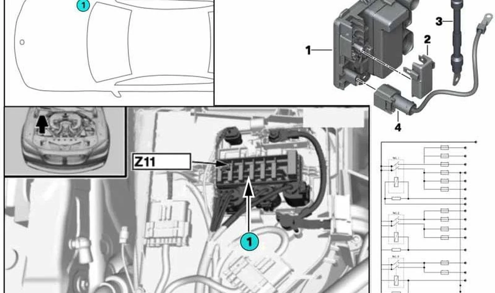 BMW F01 F02 F06 F07… Motor Elektrik Adaptör Kablosu 12517599335