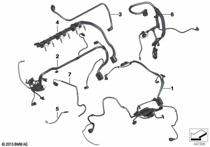 BMW E84 E89 F10 F11… Sensör Sistemi Motor Kablo Demeti 12517619135