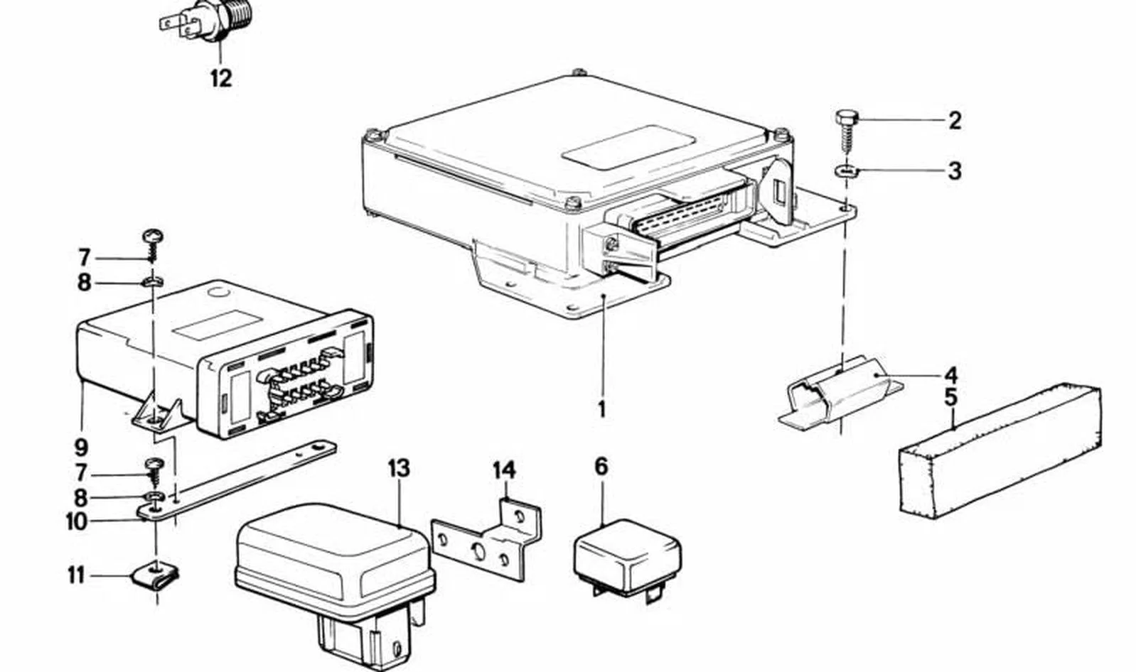 BMW E21 E24 E28 E30… Diyot Rölesi 12631708647