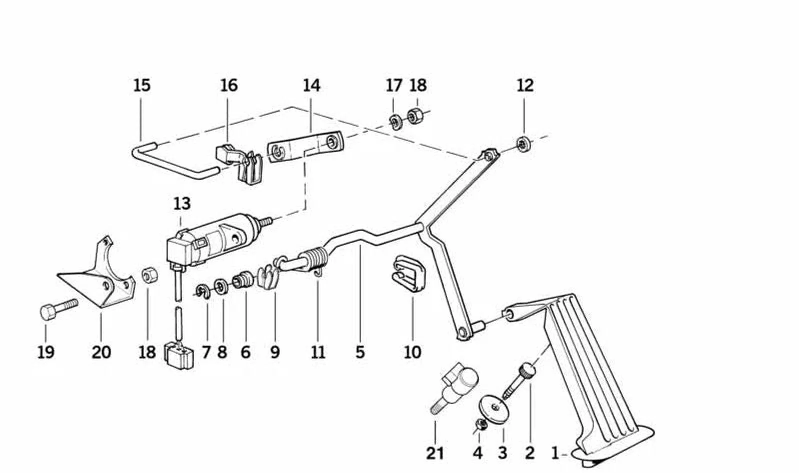 BMW E31 E32 Gaz Pedalı Potansiyometresi 12721747630