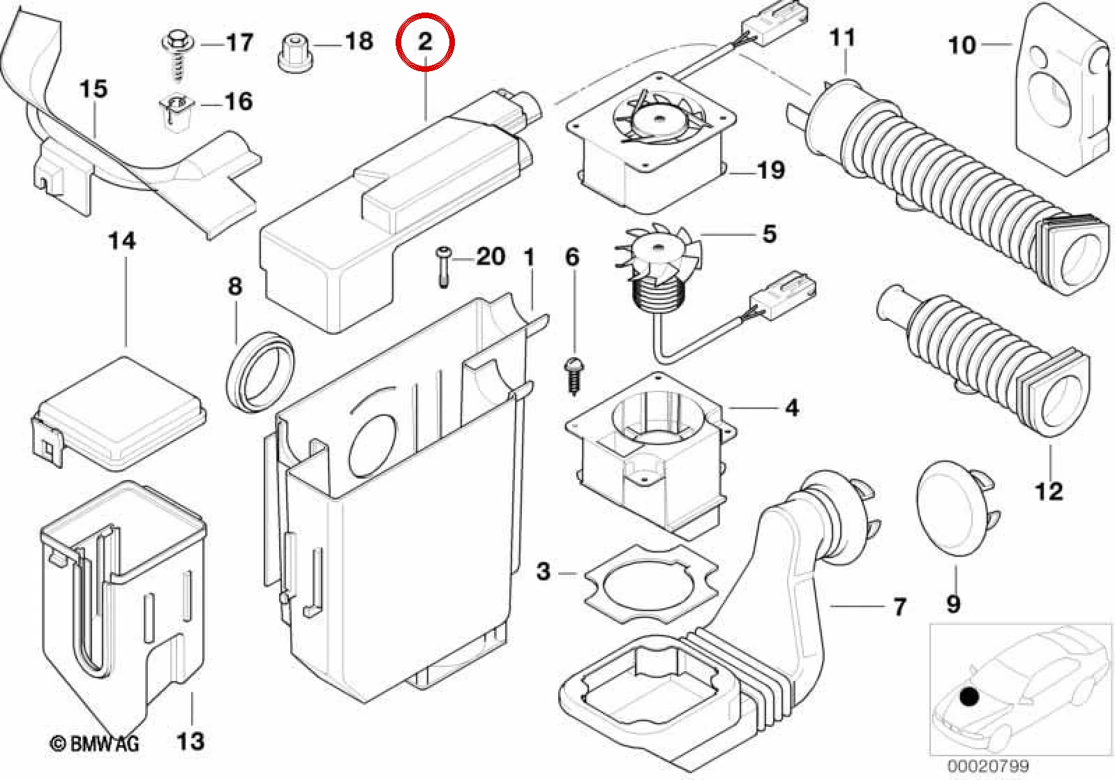BMW 3 Serisi E36 Elektronik Kutu Kapağı 12901433924