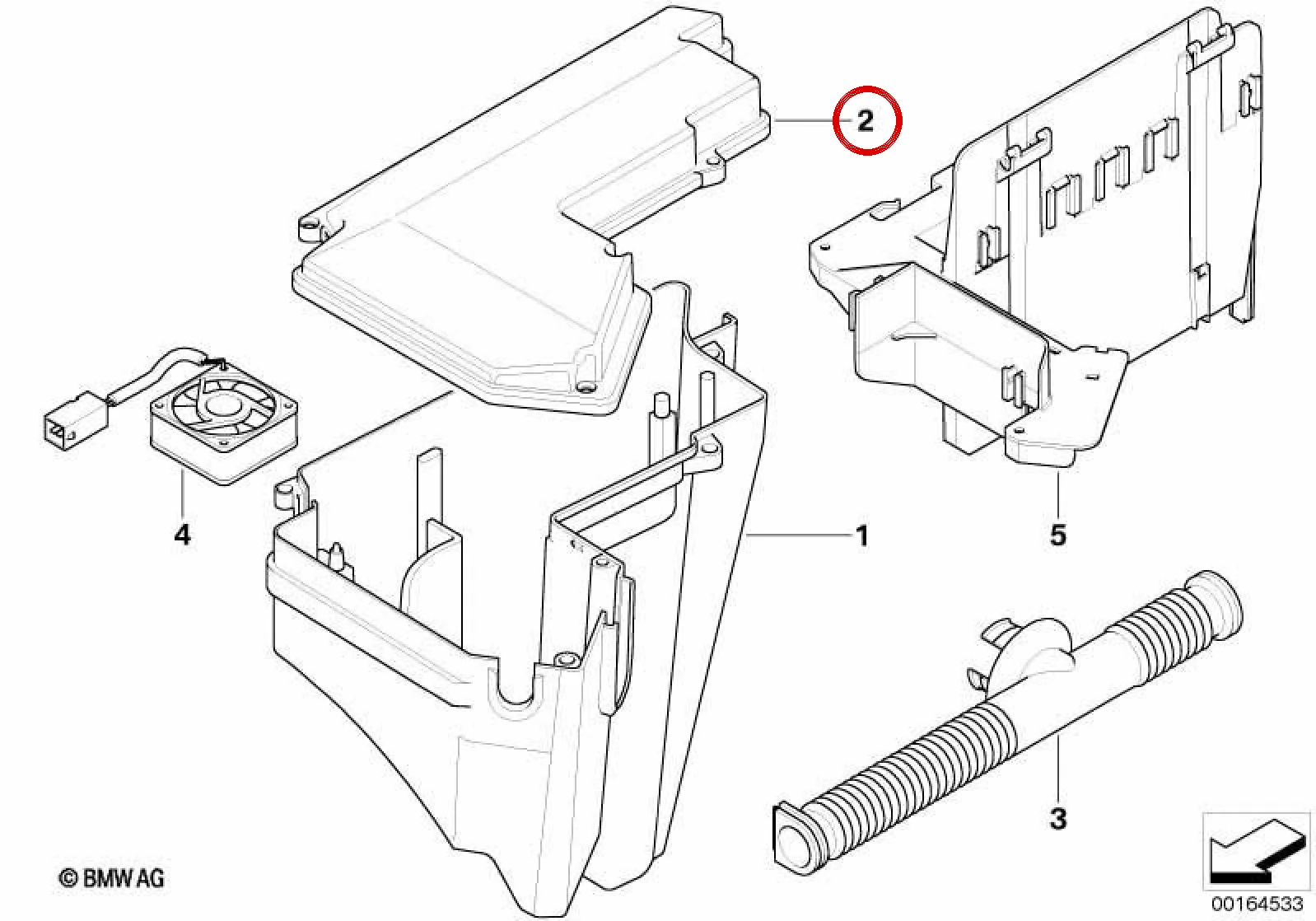 BMW 3 Serisi E36 Motor Elektronik Kutusu Kapağı 12901437096