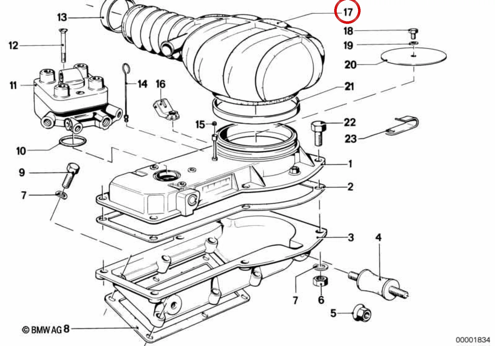 BMW 3 Serisi E21 Hava Emiş Ağzı 13511263245