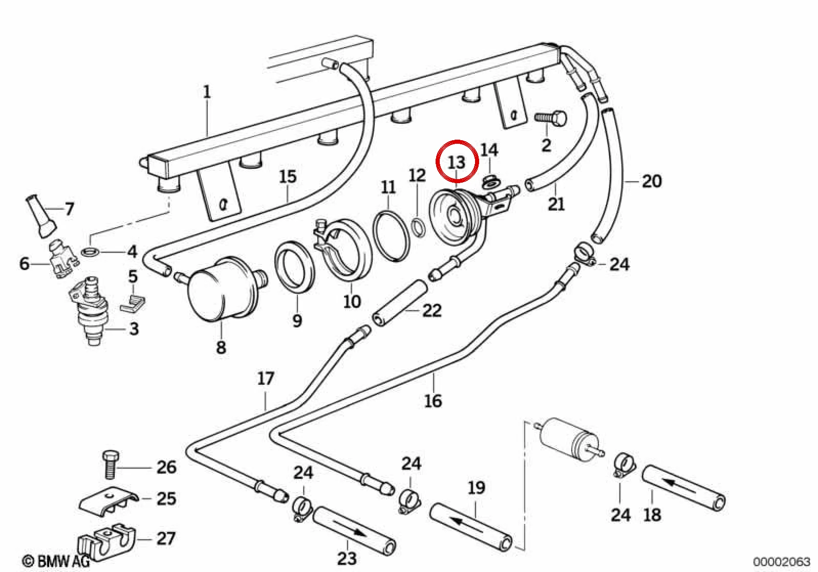 BMW E34 E36 Gaz Kelebeği Gövdesi 13531401558