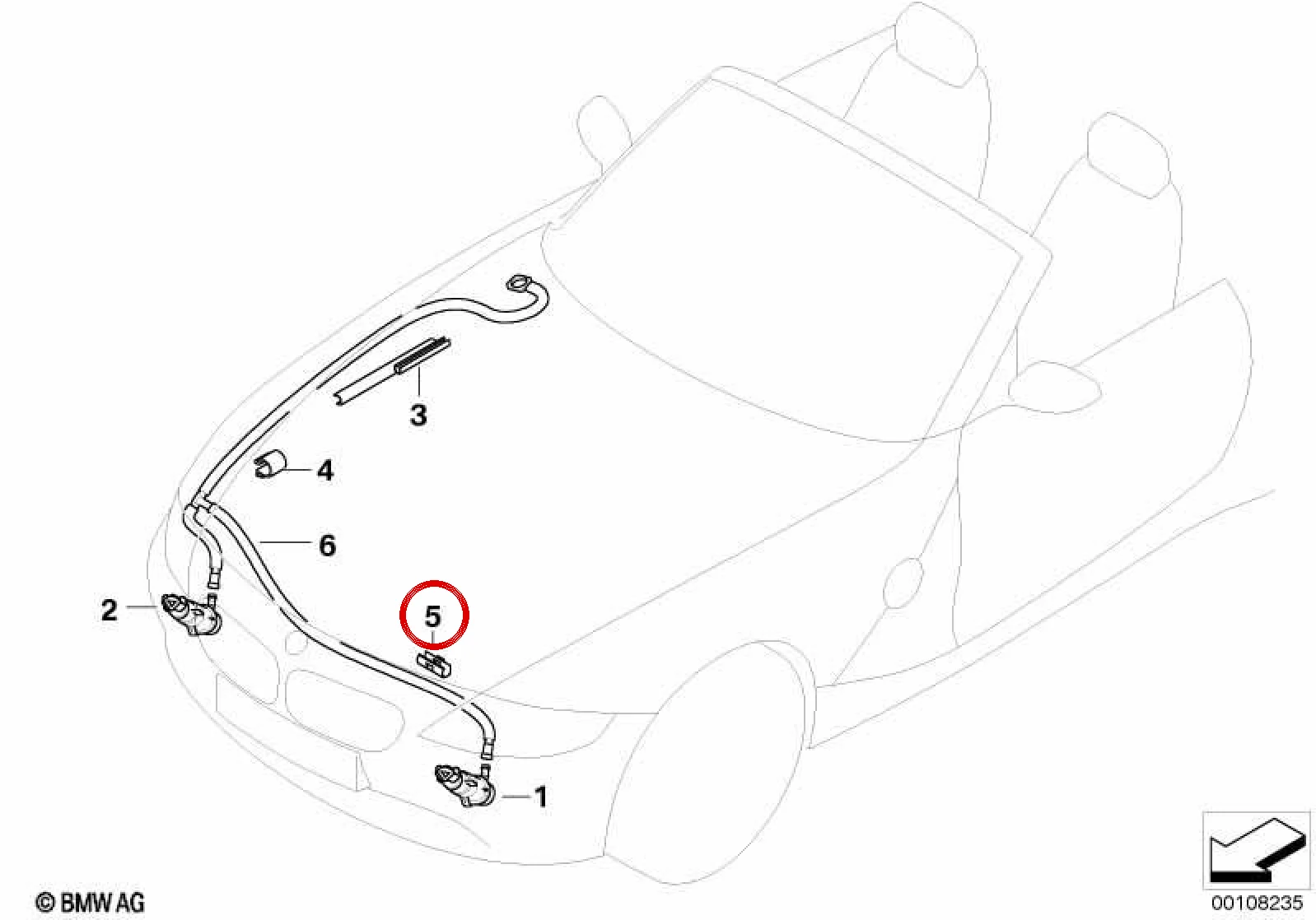 BMW Z4 E89 Hortum Tutucu Braket 13537693718