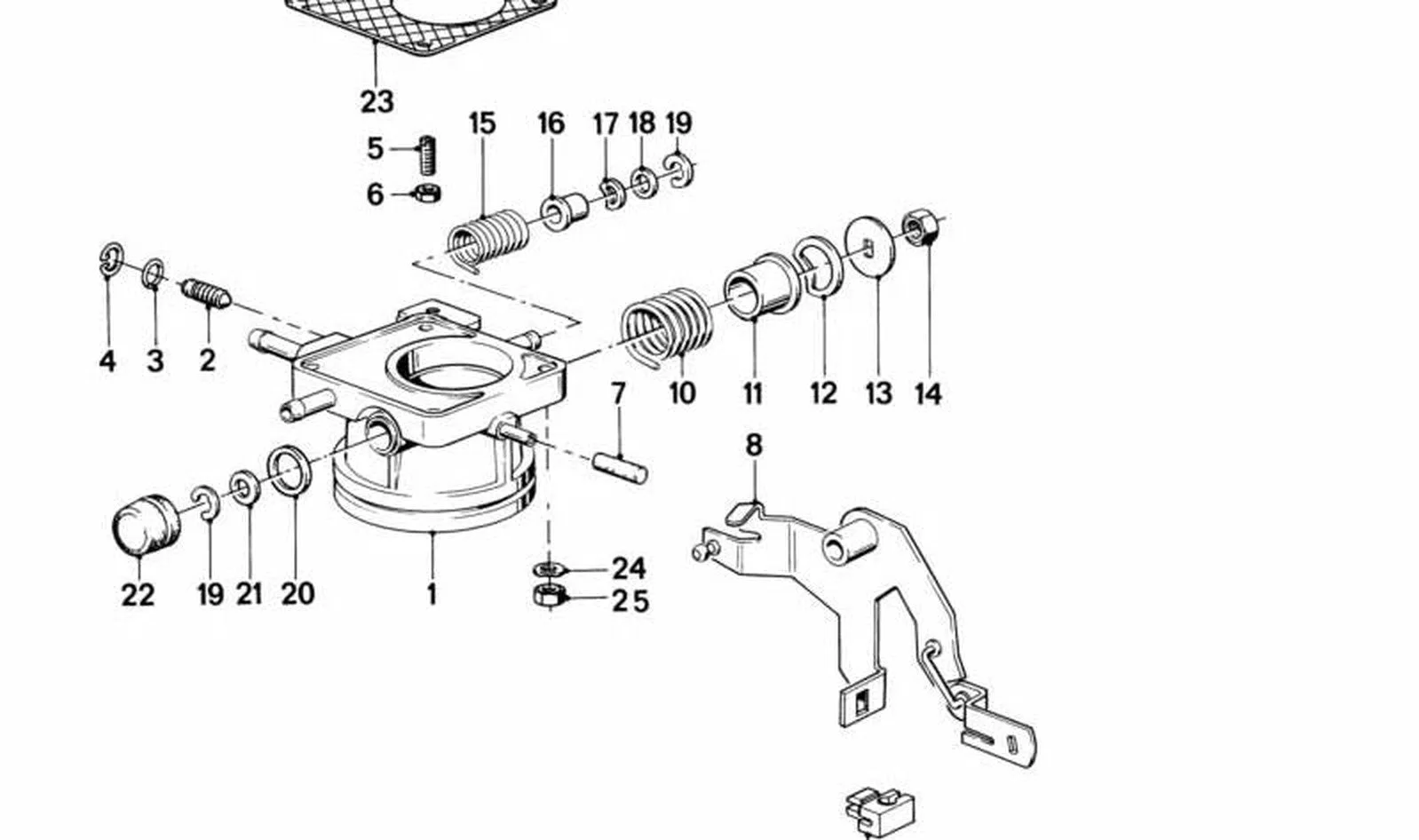 BMW E21 E28 Gaz Kelebeği Gövdesi 13541270422