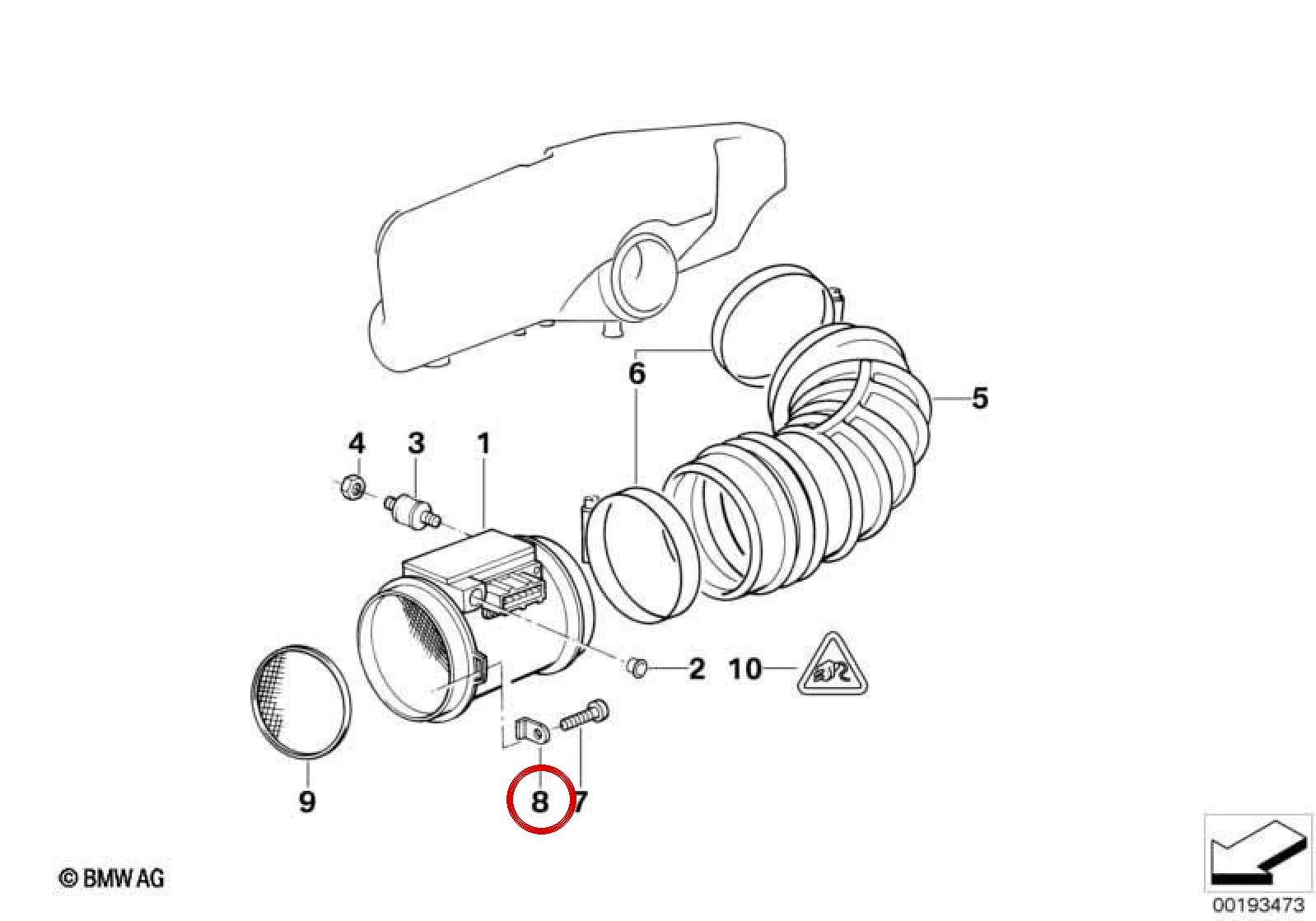 BMW 5 Serisi E34 Emme Sistemi Tutma Braketi 13711312981