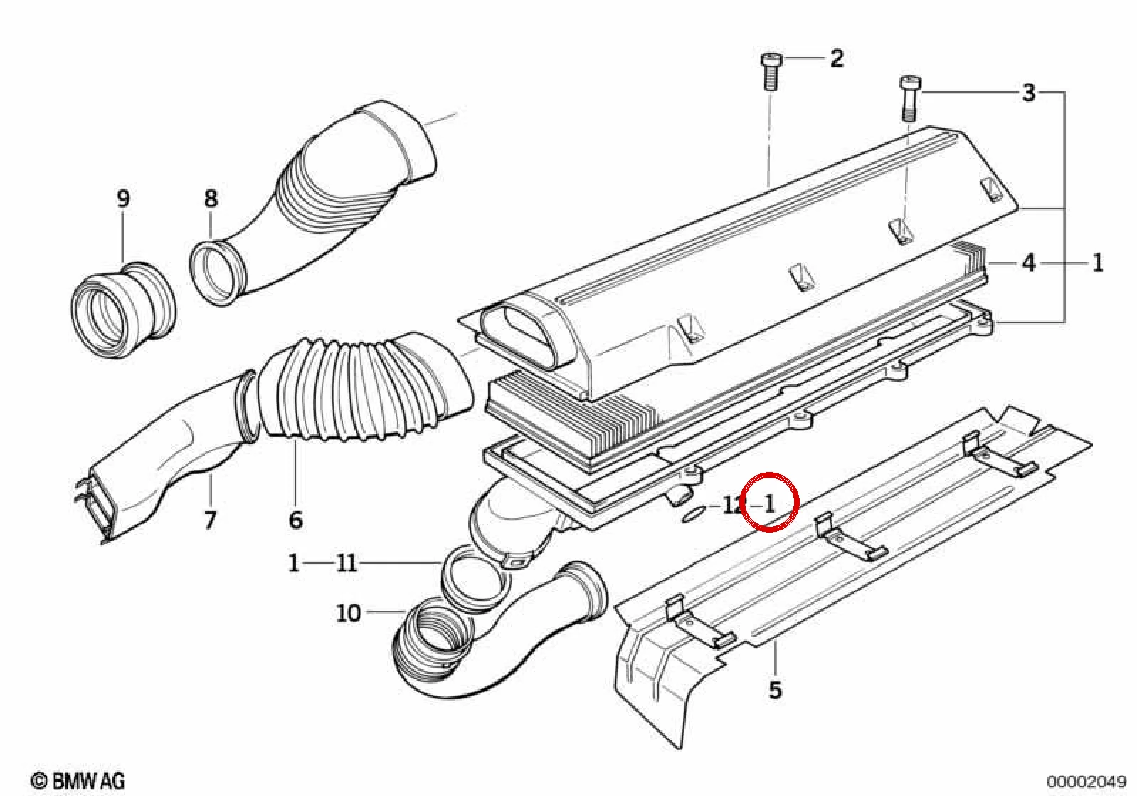 BMW 3 Serisi E36 Emme Rezonans Kutusu 13712245563