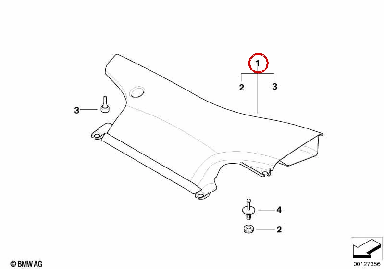 BMW 3 Serisi E46 Emme Hava Kanalı 13717834085
