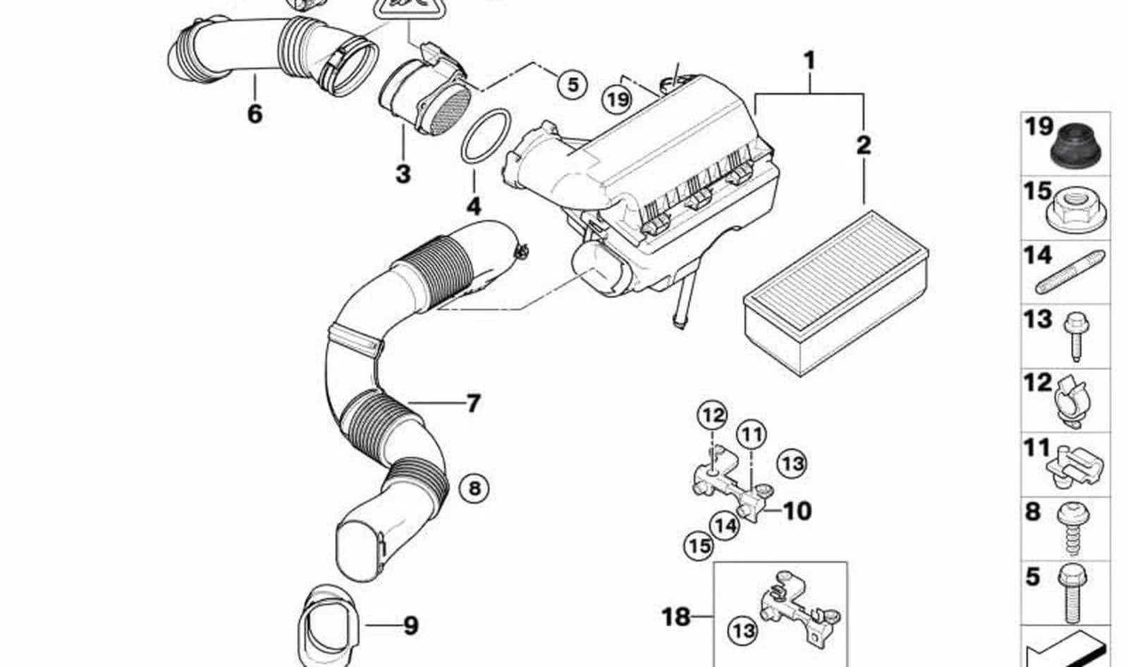 BMW MINI R55 R56 Hava Filtresi 13718516176