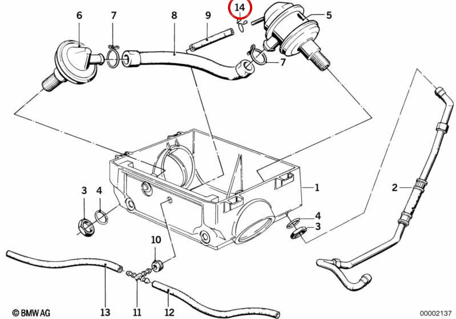 BMW E24 E28 E30 E32… Hava Hortumu Kelepçesi 13721337516