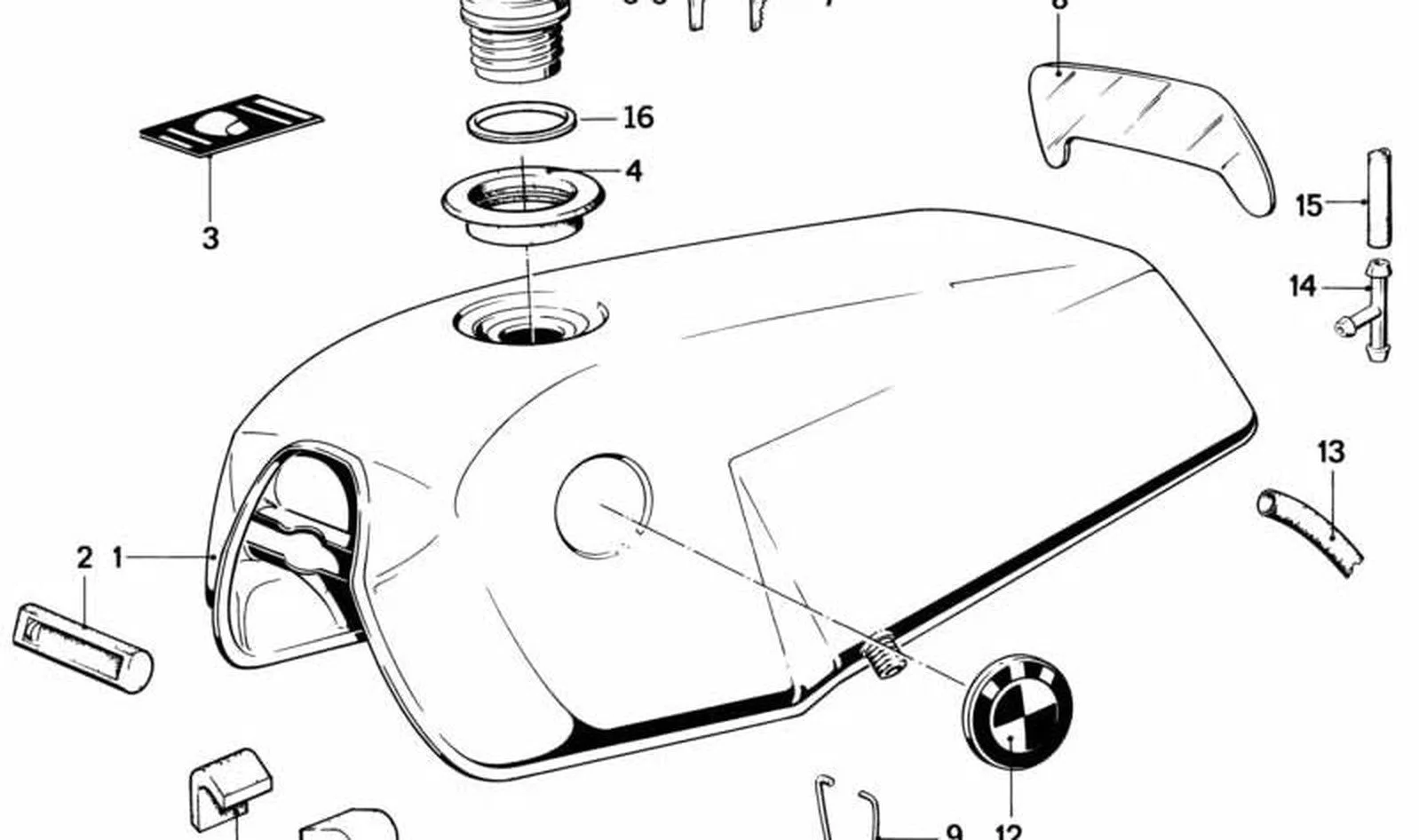 BMW E21 E24 E28 E30… Sağ Tutucu Braket 16111237553