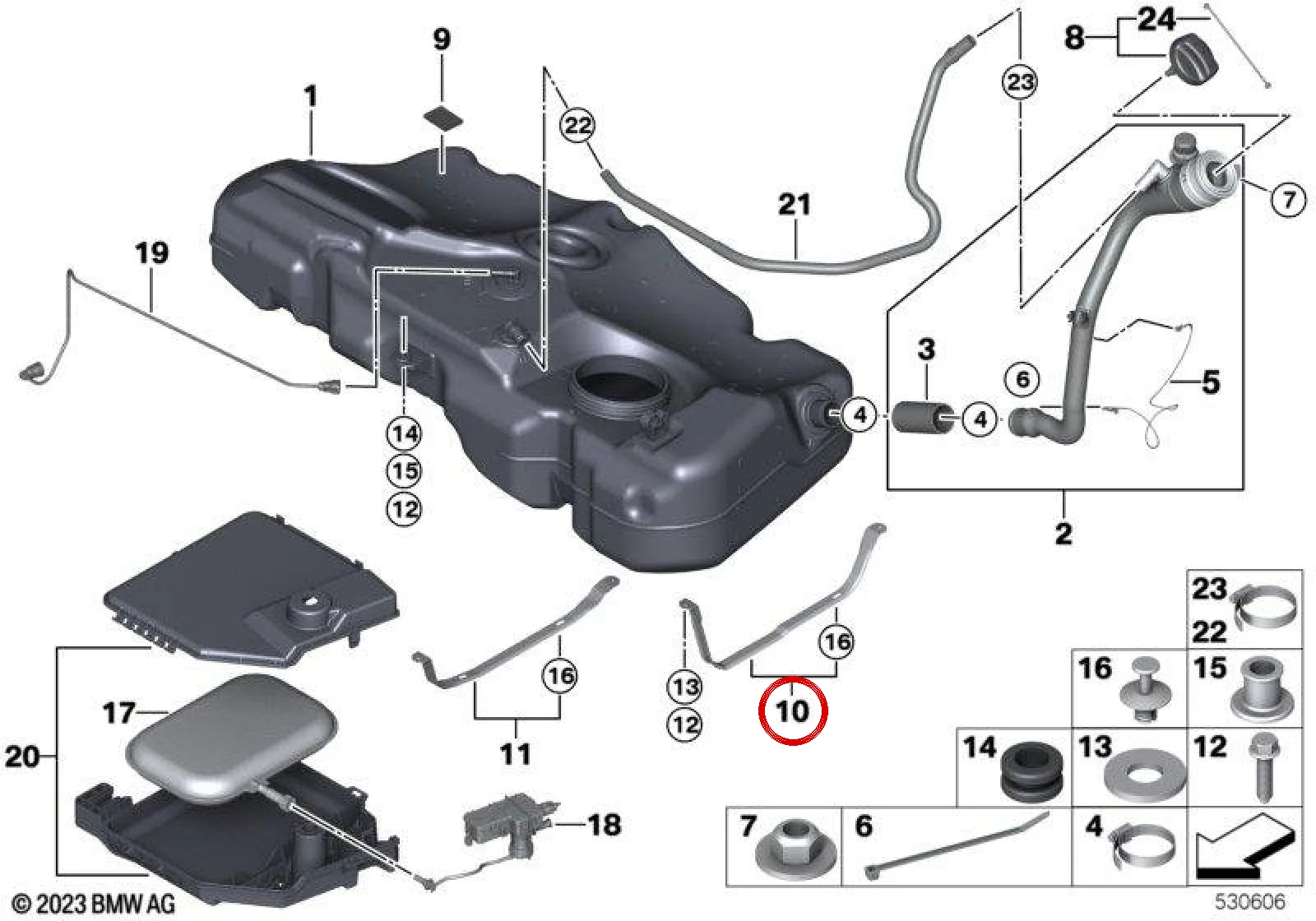 BMW R55 R56 R57 R58… Sağ Yakıt Deposu Bağlama Kayışı 16112752315