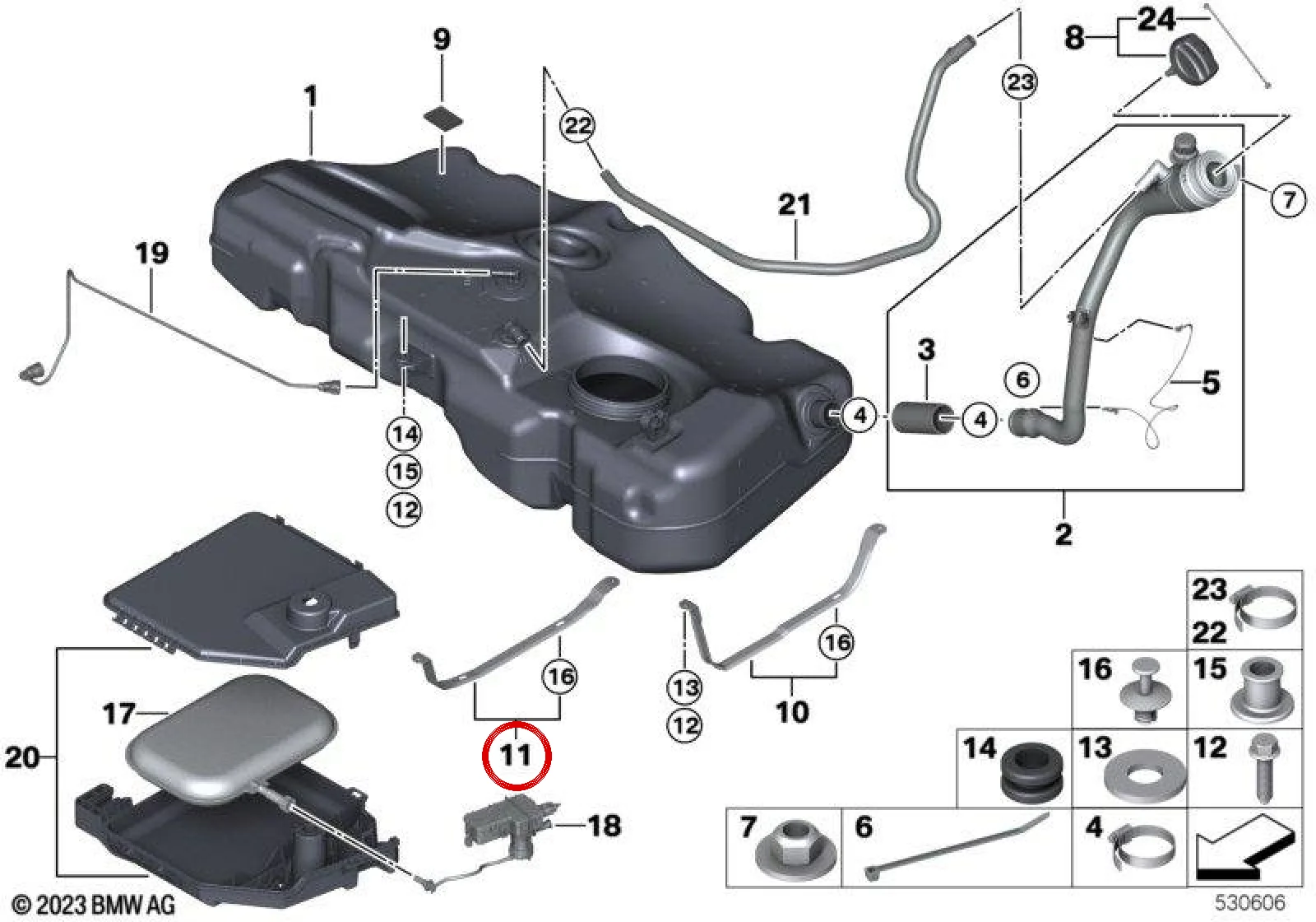 BMW R55 R56 R57 R58… Sol Yakıt Deposu Bağlama Kayışı 16112754427