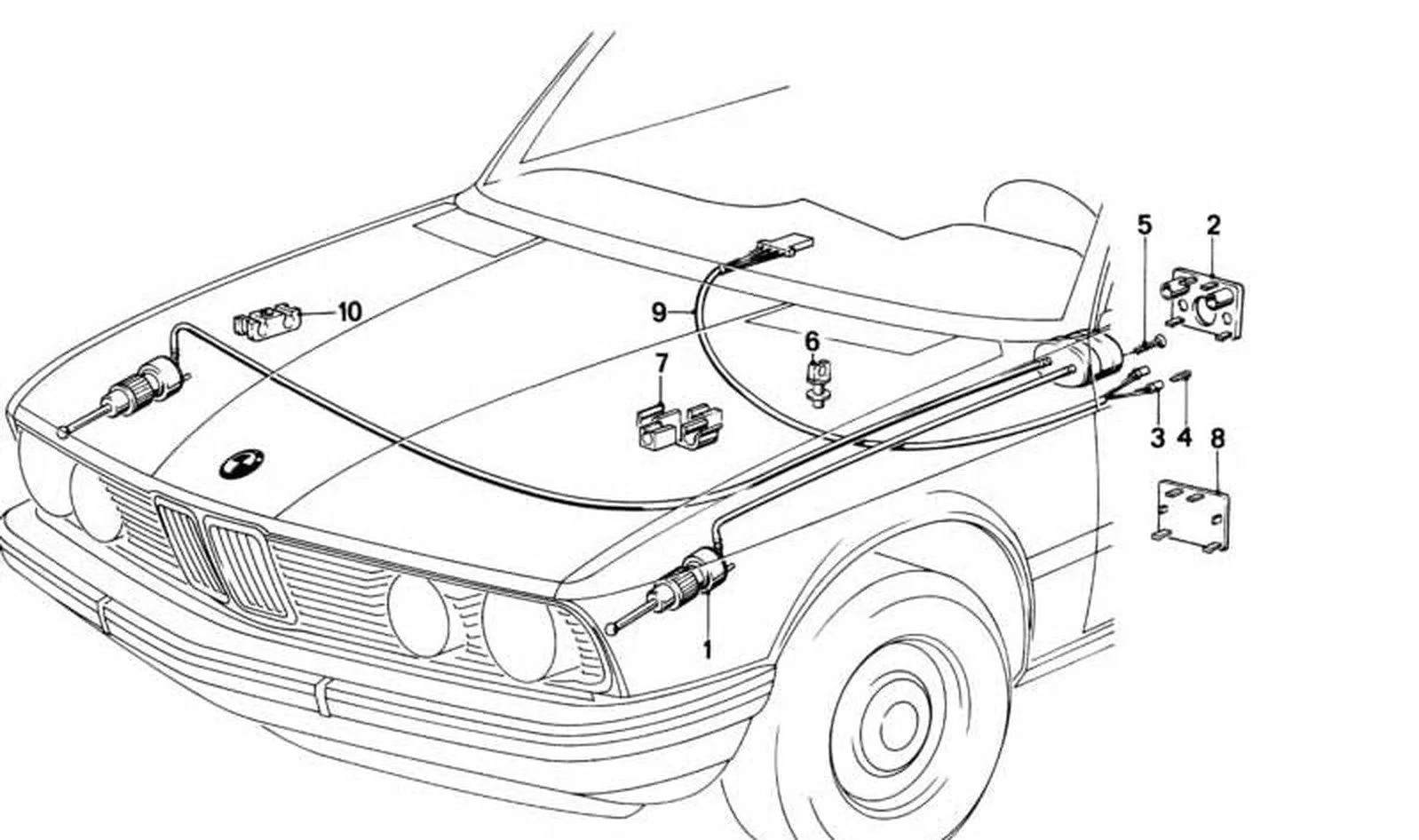 BMW E21 E24 E28 E31… Yakıt Borusu Tutucusu 16121107928