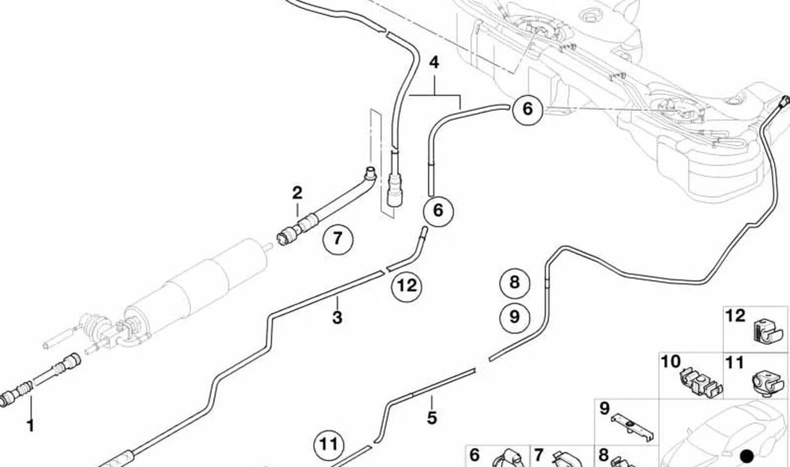 BMW 3 Serisi E46 Ön Tahliye Havası Borusu 16132229652