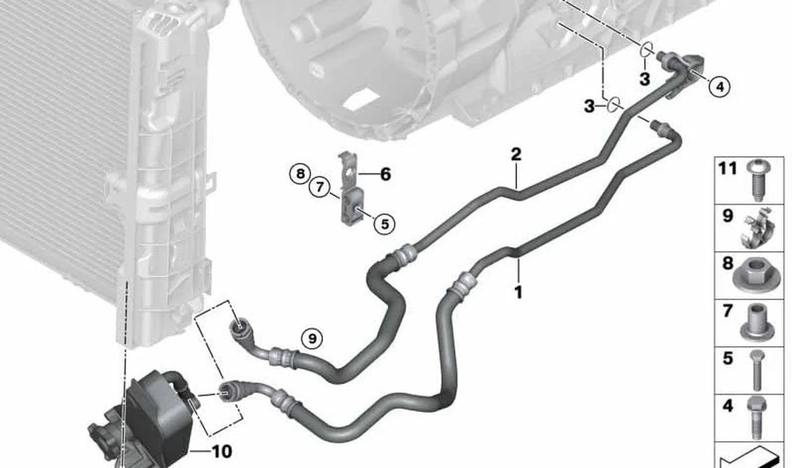BMW E81 E82 E83 E84… Hortum Tutucusu 16136762112