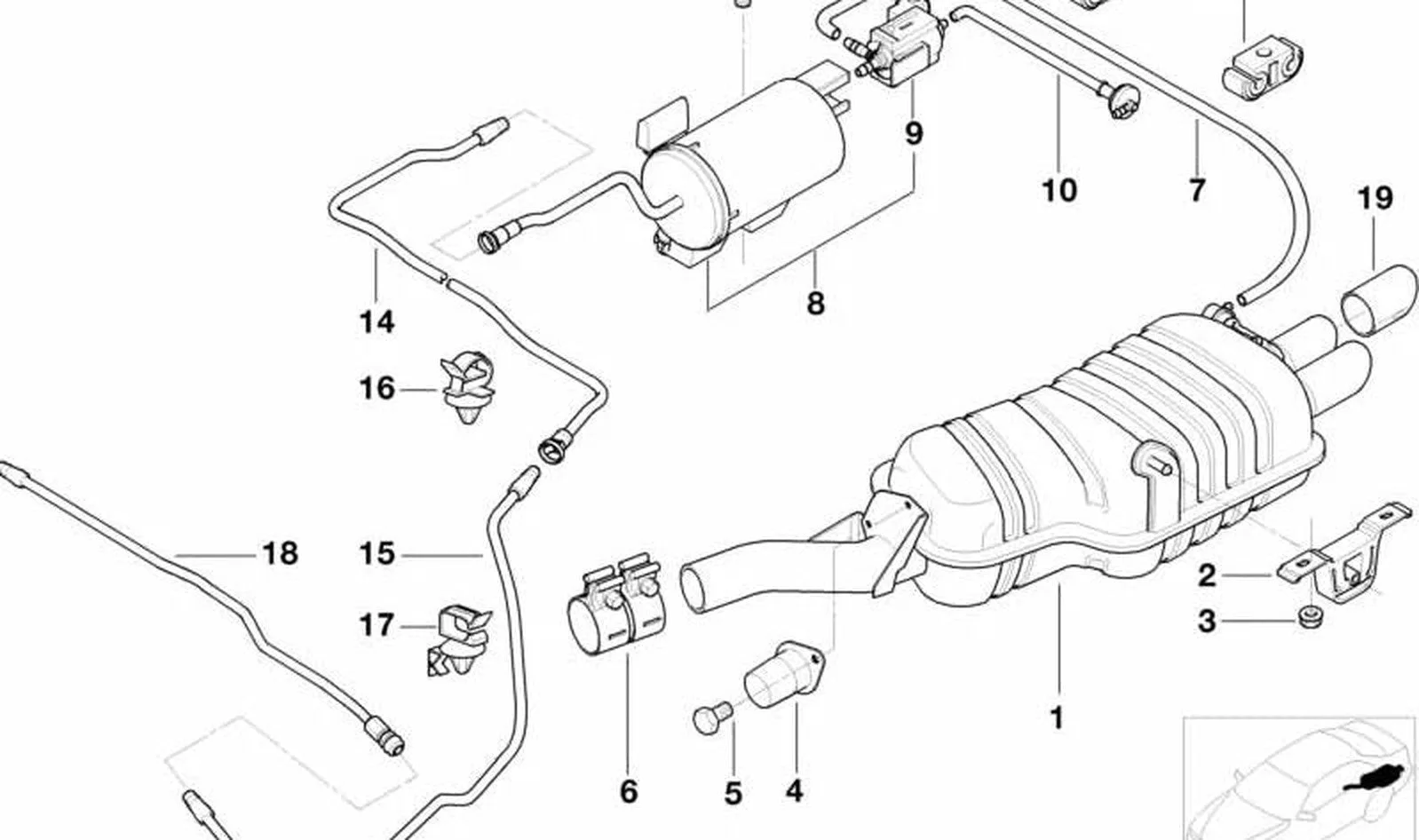 BMW 3 Serisi E46 Vakum Borusu 16137175990