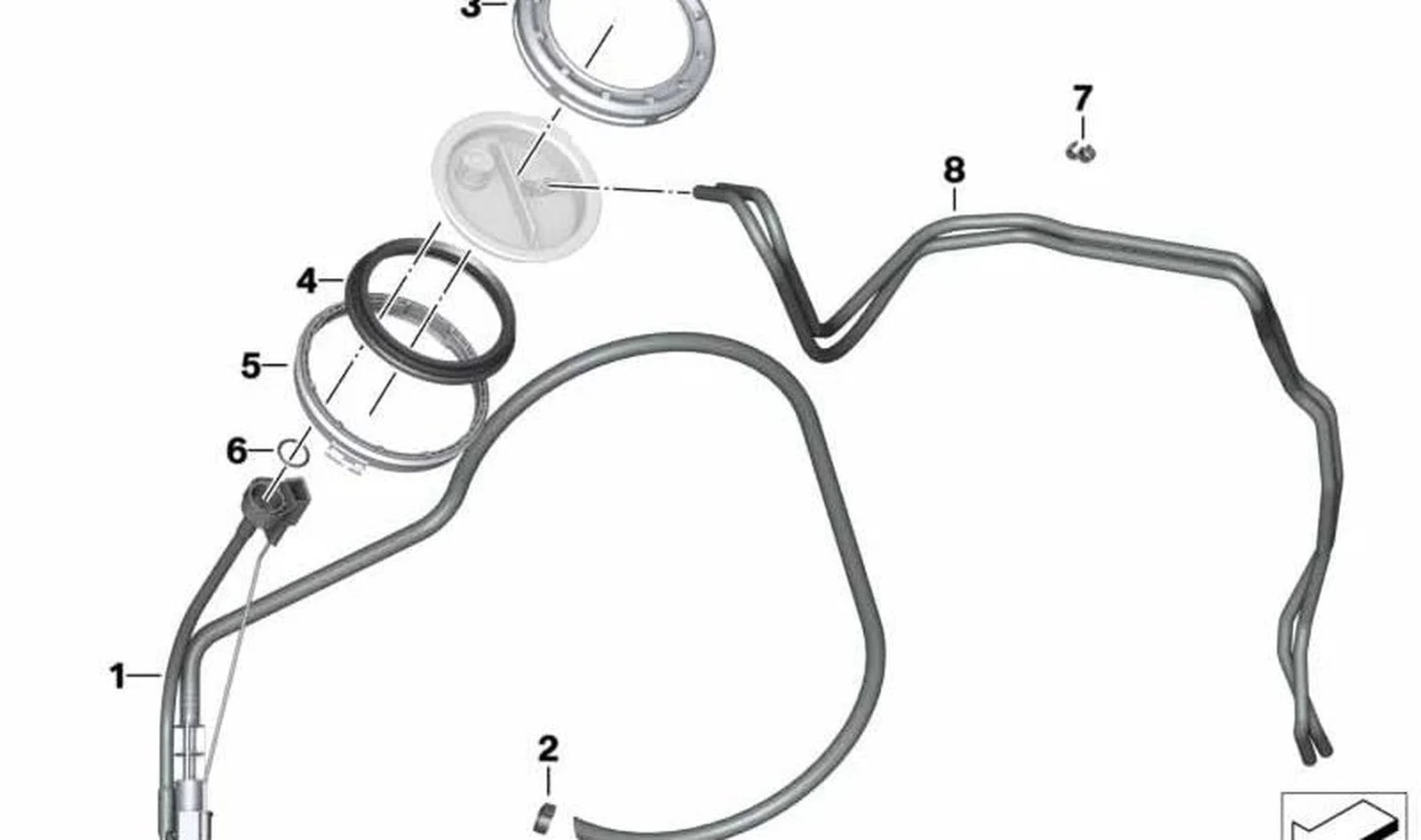 BMW 3 Serisi E36 E46 Yakıt Sistemi O-Ring Contası 16141183543