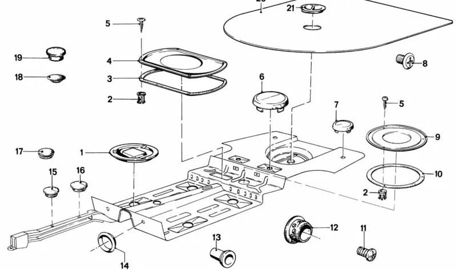 BMW E21 E24 Koruyucu Tapa 17114670114