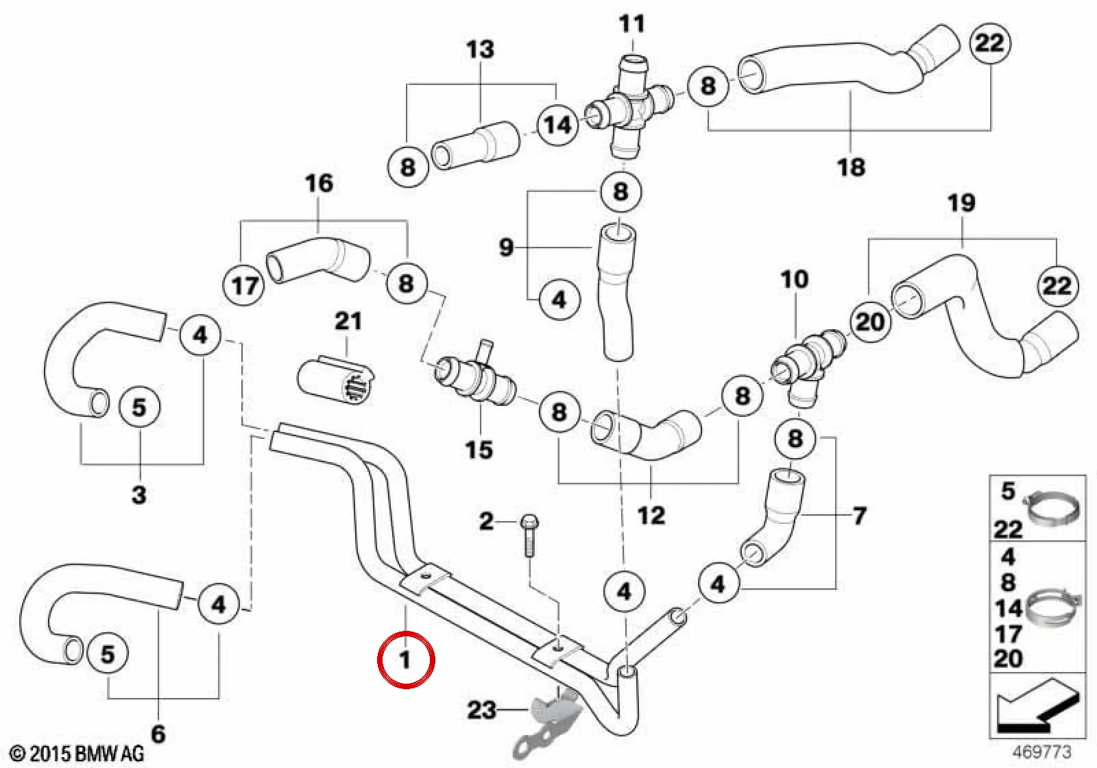 BMW MINI R52 R53 Soğutma Sıvısı Borusu 17127518503