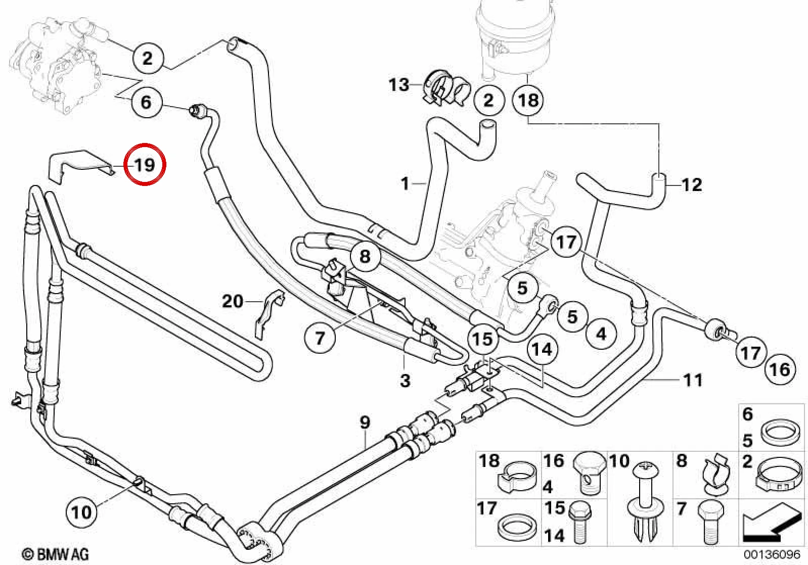 BMW MINI R50 Direksiyon Yağ Soğutucusu Tutucusu 17217790469