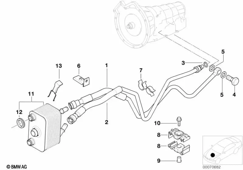 BMW E34 E38 E39 E53 Delikli Cıvata 17221723804