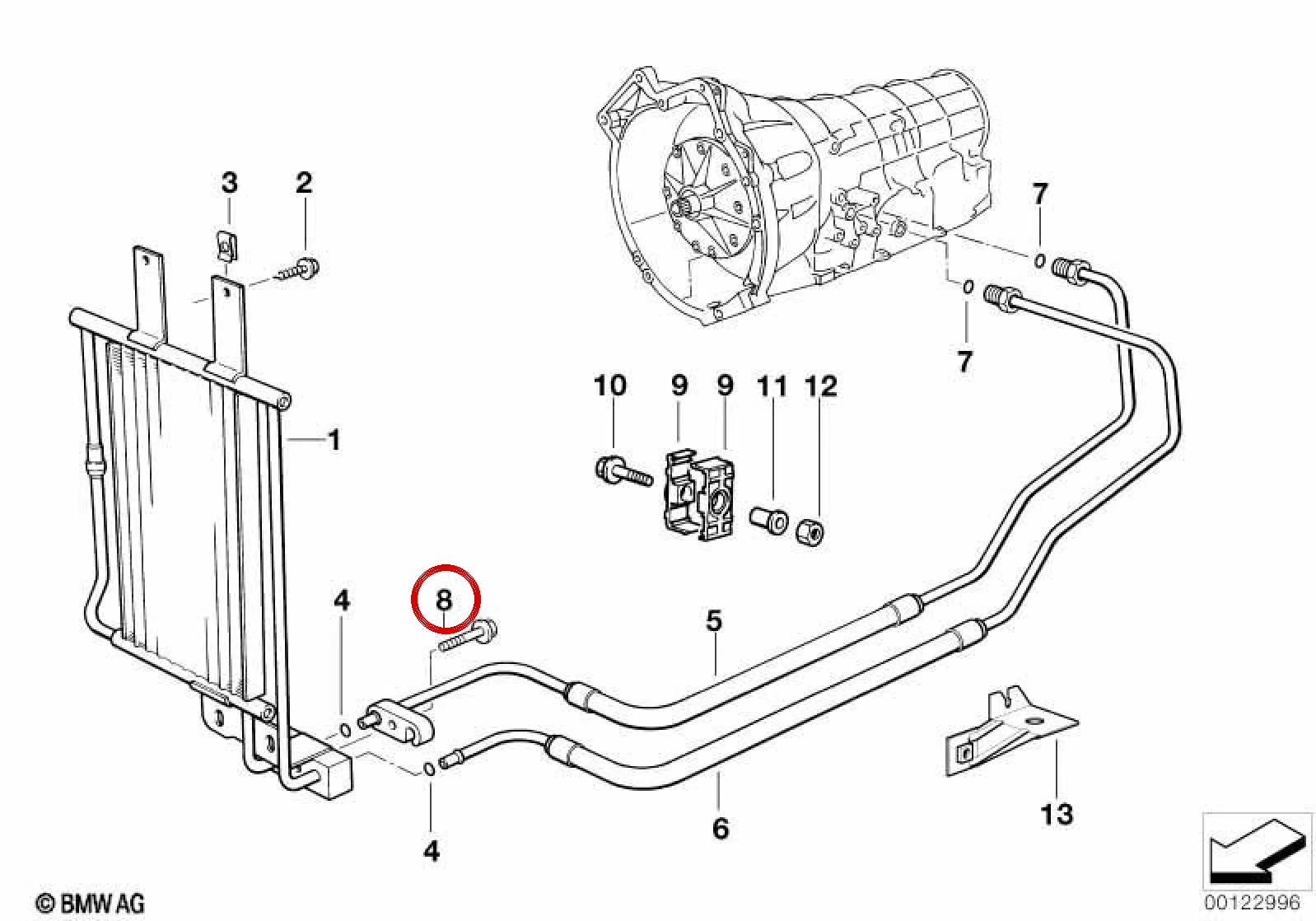 BMW E53 E81 E85 E87… Sabitleme Cıvatası M8x28 17227555715