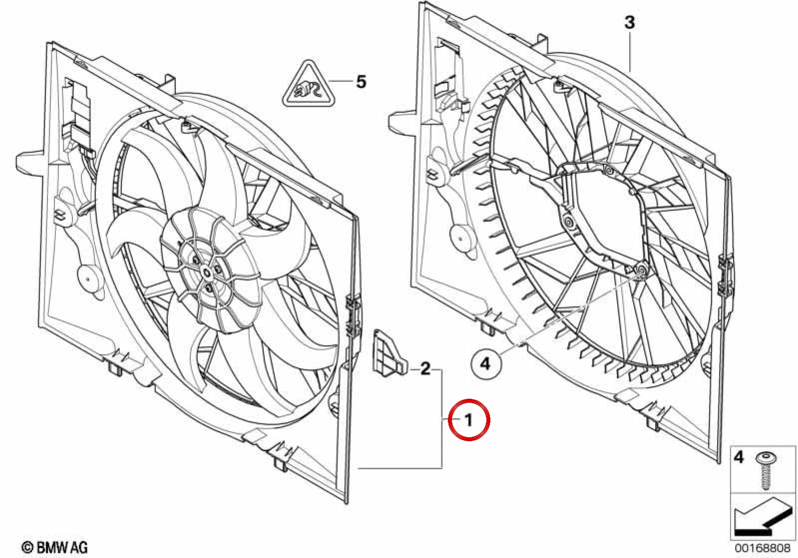 BMW E60 E61 E63 E64 Davlumbazlı Elektrikli Fan 400W 17417545809