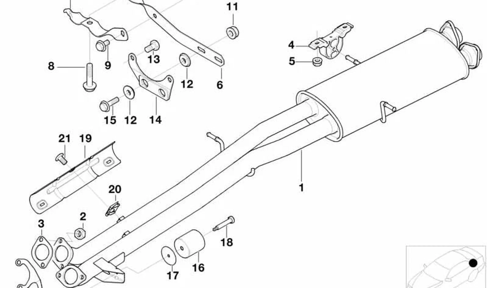 BMW E53 F25 F26 Egzoz Titreşim Damperi 18107509368
